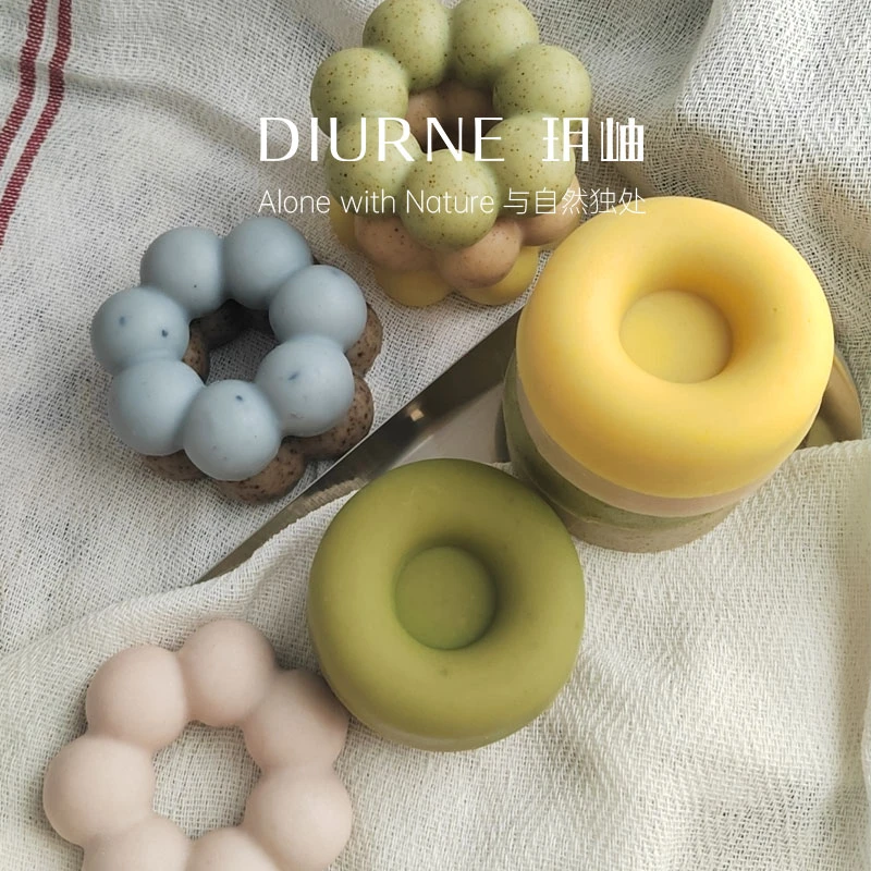 玥岫冷皂甜甜圈 温和洁净保湿冷制皂植物系列 DIURNE 三个包邮