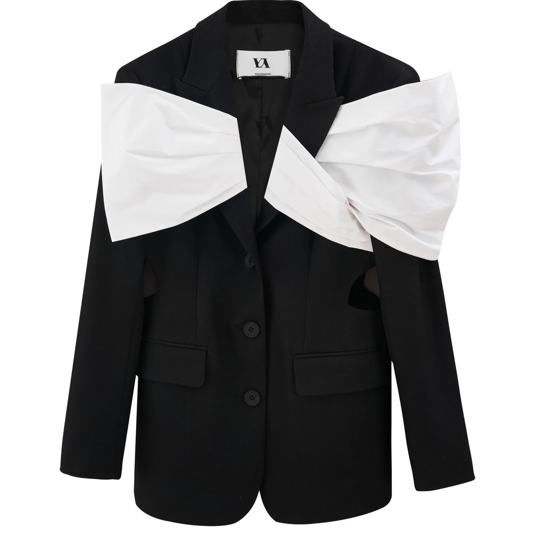 YOCONUNU 立体装饰镂空西装