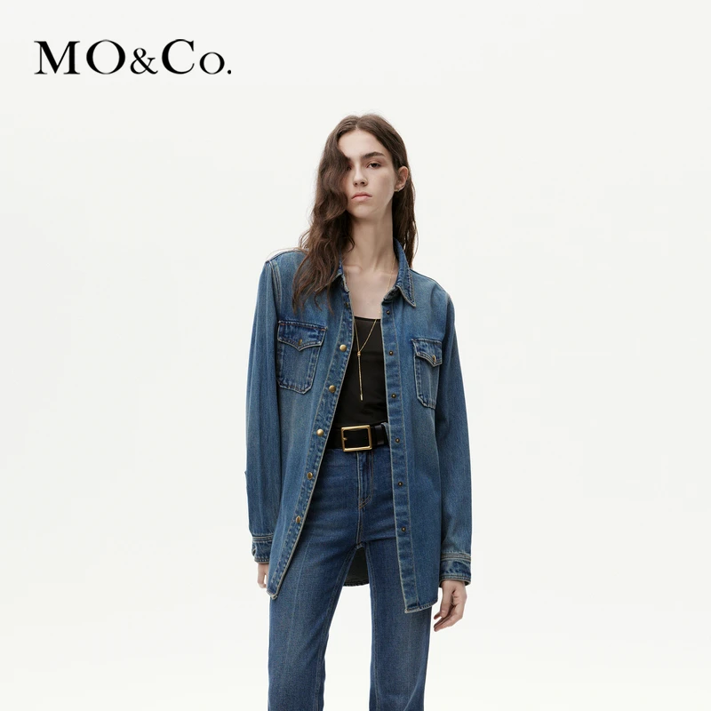 MOCO土耳其棉牛仔衬衫外套MBC4SHTK01