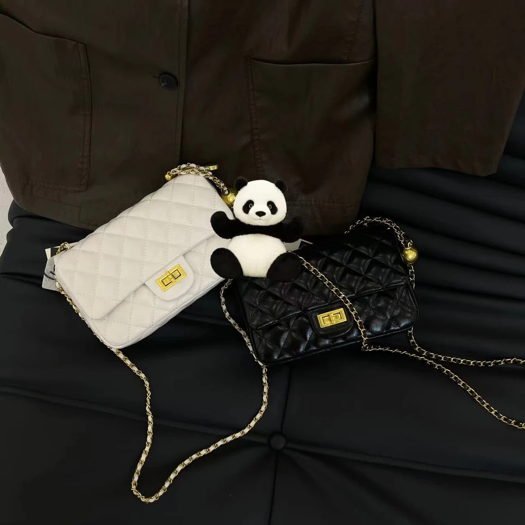 小香金球经典款单肩斜挎链条包6133