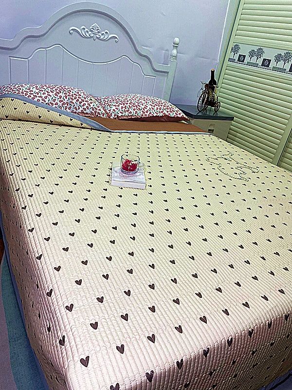 2024款A类母婴级加厚四季双面卡通床单棉麻床盖防滑可机洗床罩1