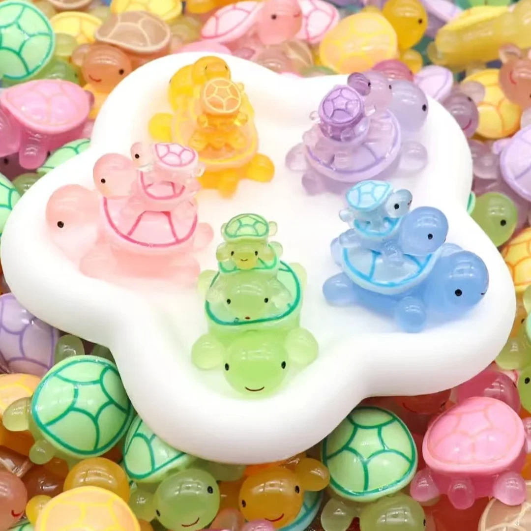 【旋转乌龟】夜光潮玩树脂旋转乌龟手工DIY