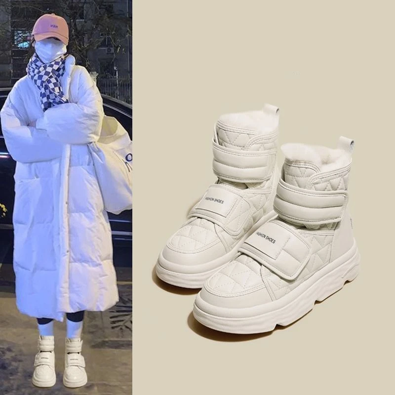 【小扬哥推荐】雪地靴女加绒短靴子棉鞋2023冬季新款户外防水防滑