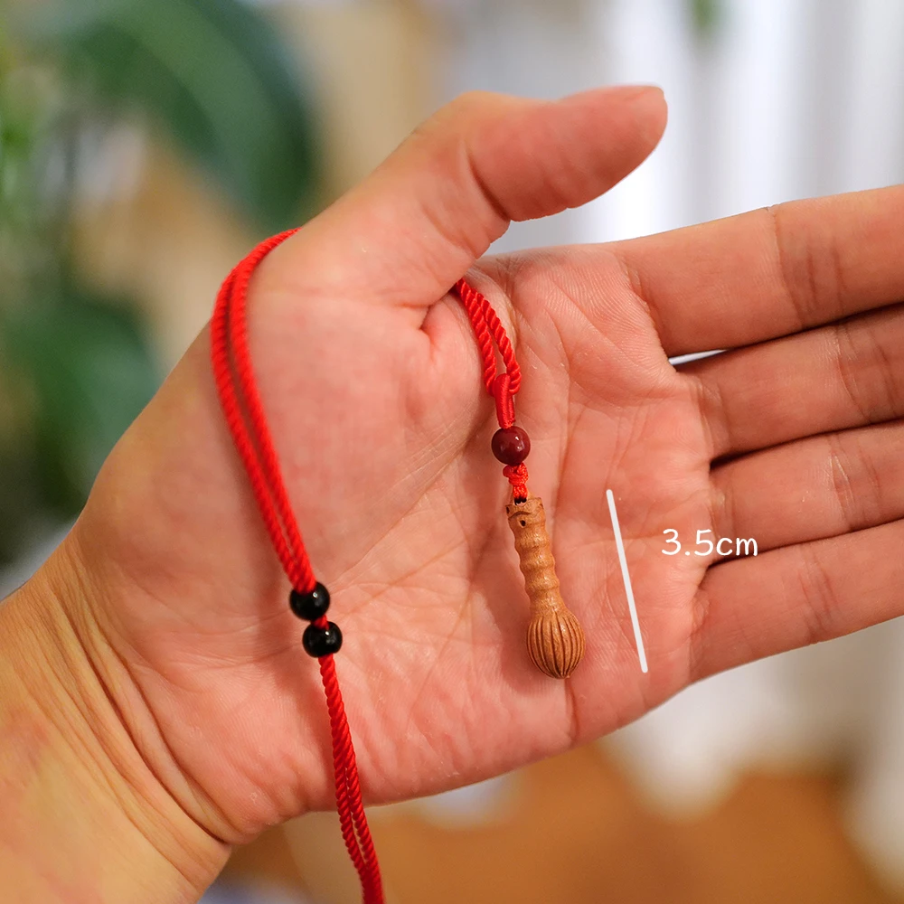 含辰砂工艺品【学业/驱/避/防】桃木朱砂项链桃木剑金榜题名挂件