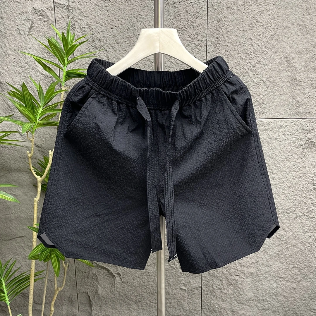 2025夏季新款男士休闲百搭简约清凉舒适透气泡泡纱情侣款五分短裤