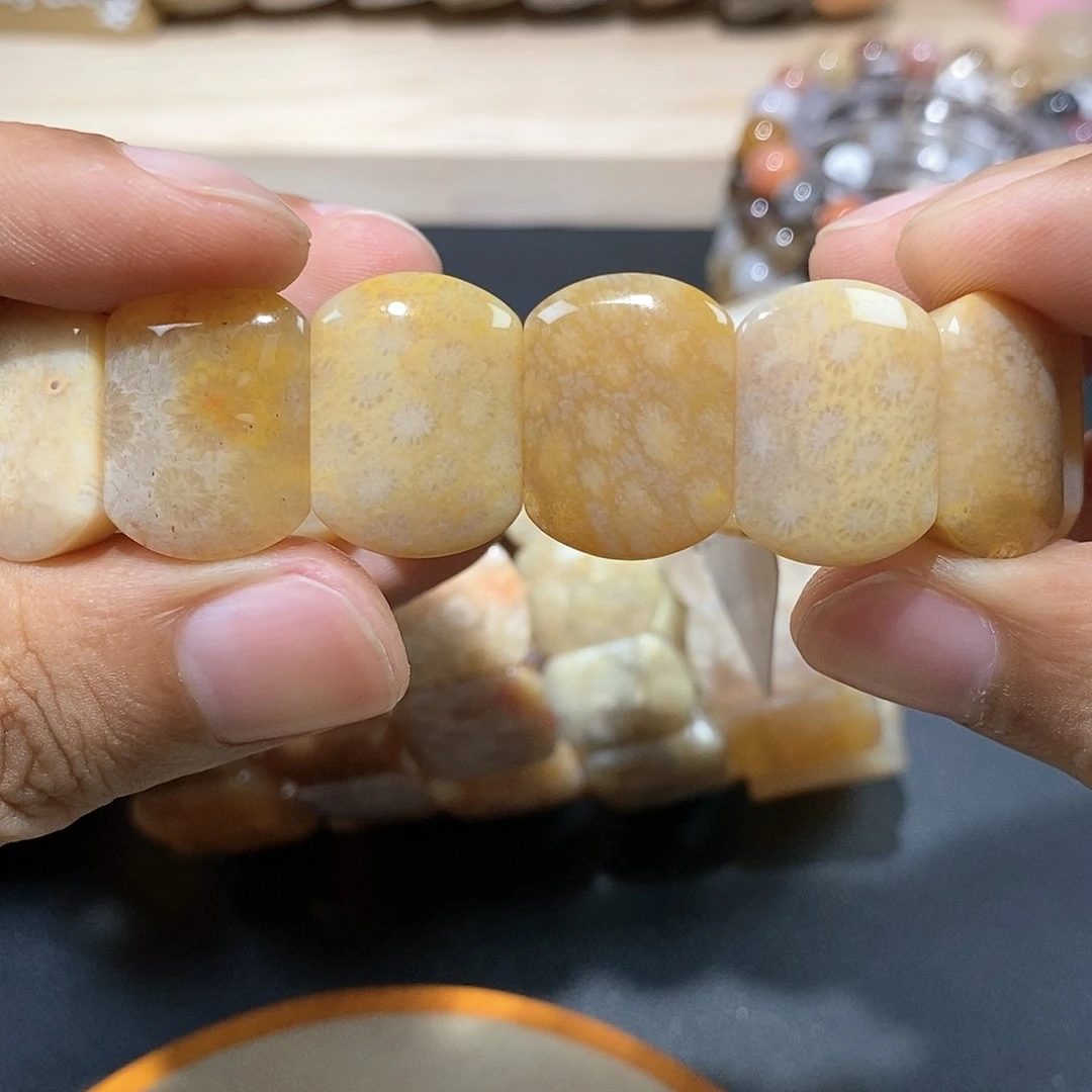 硅化珊瑚（珊瑚玉）手串未镶嵌138