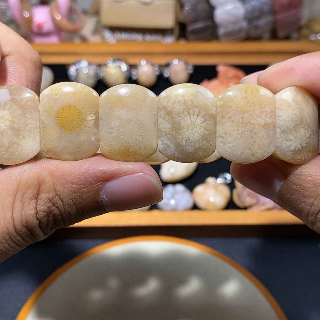 硅化珊瑚（珊瑚玉）手串未镶嵌113