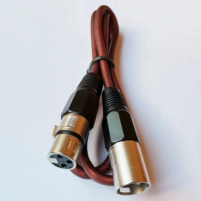 平衡卡侬公母线3.5转莲花莲花转莲花音响话筒功放调音台连接线