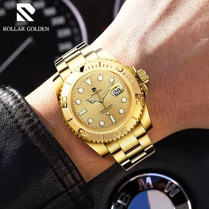 罗拉戈顿ROLLAR GOLDEN金游艇-全自动多功能男士机械腕表-zh