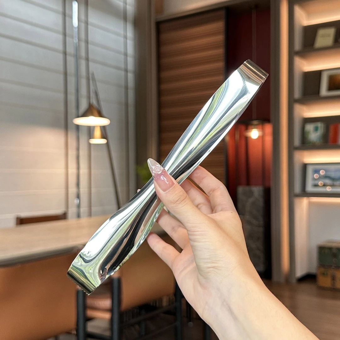 【老板娘自留】18/10不锈钢食品夹子冰块夹子冰粒糖夹自助餐夹子