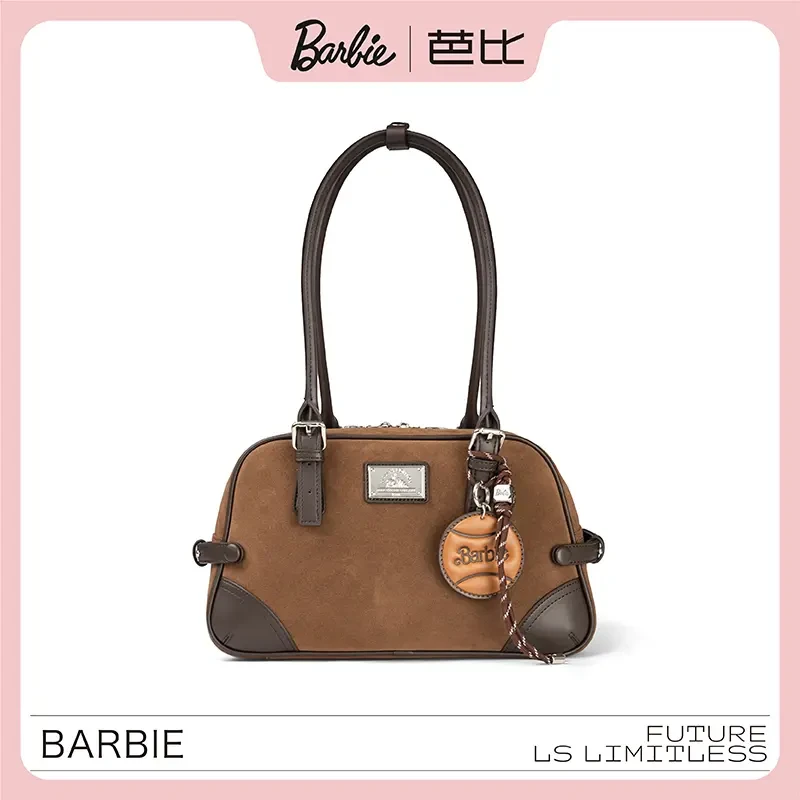 【阿哲专属】BARBIE/芭比复古雅丹风设计师手提女包单肩斜挎女士包