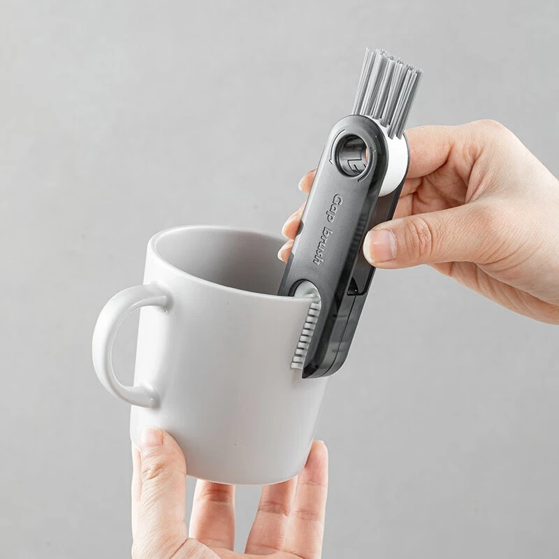 【Sungsa】杯盖刷三合一清洁神器奶瓶保温杯凹槽缝隙杯口清洁刷