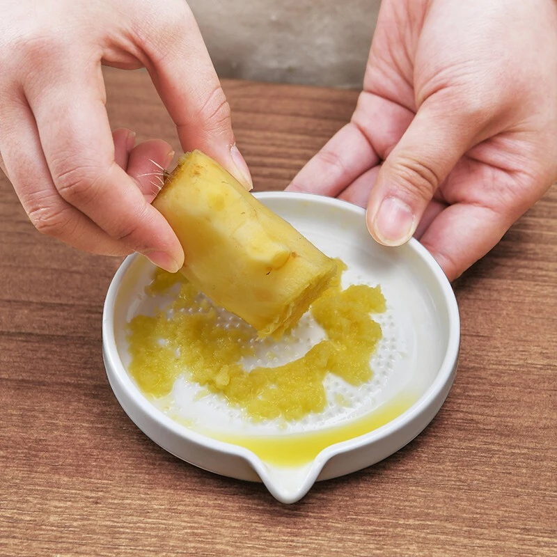 【Sungsa】陶瓷磨姜器研磨器手动捣蒜蓉磨泥器压汁蒜泥姜撞奶擦姜