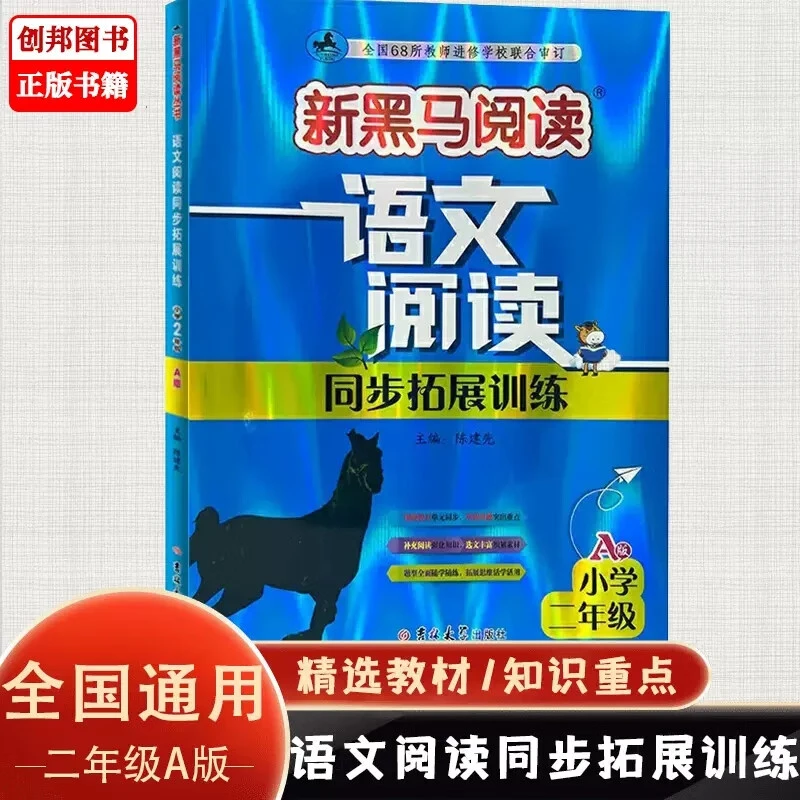 【现货】2024版二年级A版语文 新黑马语文阅读同步拓展训练小学2
