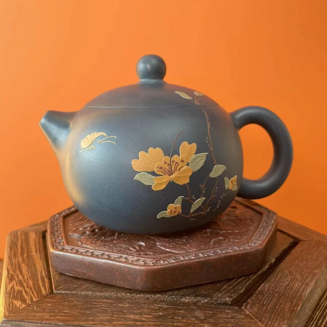 蝶恋花西施  天青泥  精品纯手工紫砂壶【娇】