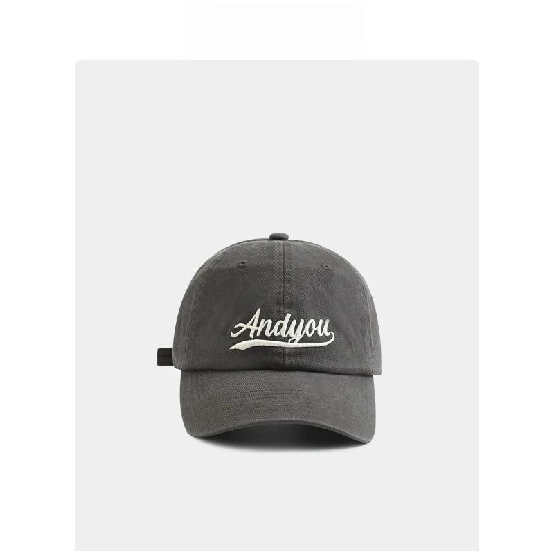 韩国明星高品软顶字母刺绣棒球帽女时尚百搭休闲显脸小情侣鸭舌帽