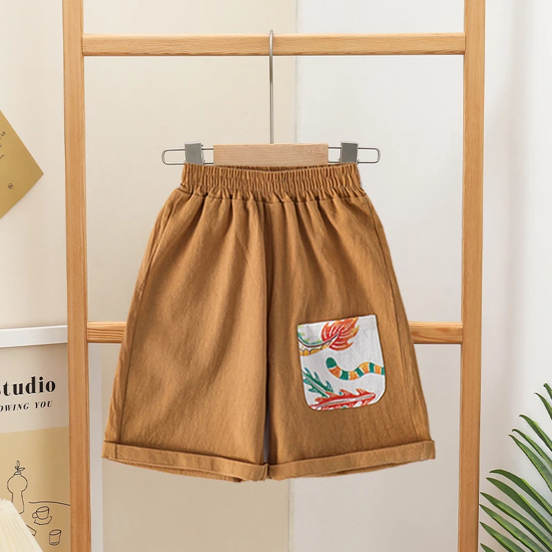 [玉]2025夏季新款国风龙 虎短裤4K060