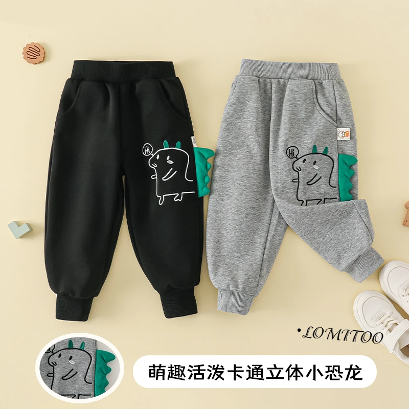【洛儿妈专属】2025春秋季新款恐龙休闲卫裤4K216
