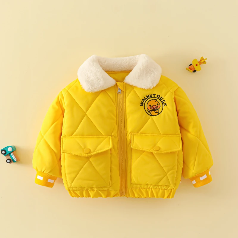 【洛儿妈专属】小黄鸭冬季毛毛领2025新年定制棉服防水4F019