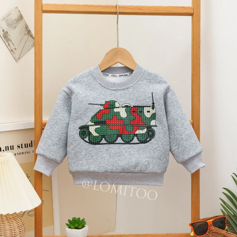 2023秋季新款潮童时尚坦克卫衣9090