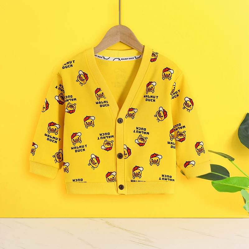 【洛儿妈直播专属】秋季新款男女童满印开衫时尚休闲款6052