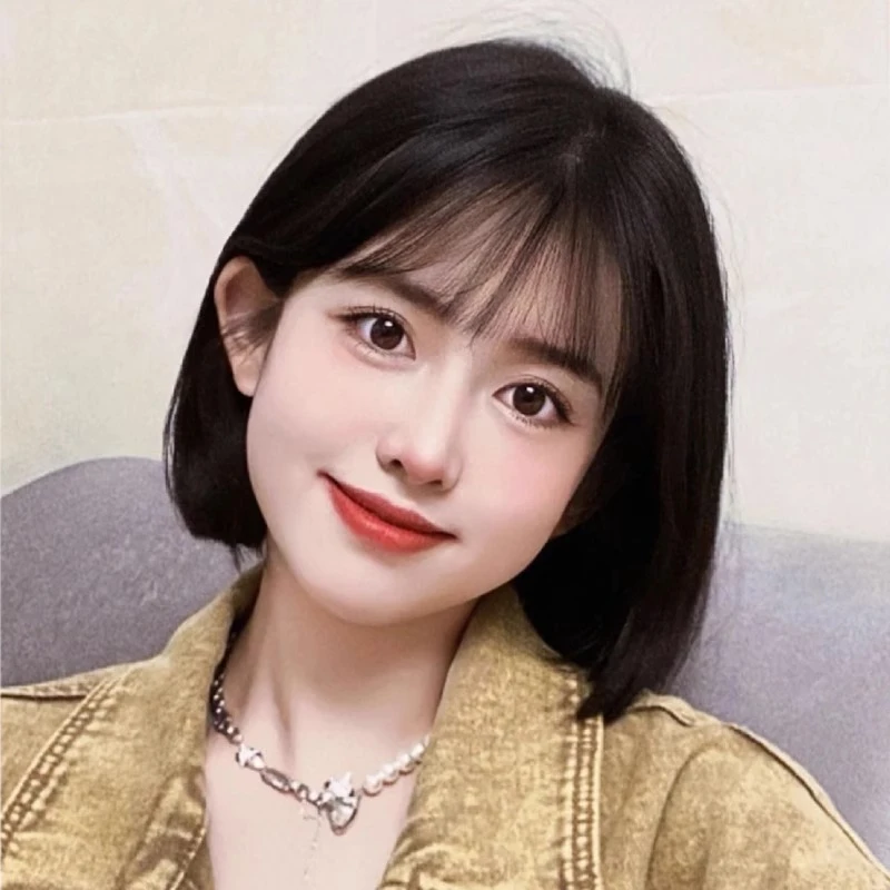 假发女短发真发全真人发化疗后女士全头套光头专用透气短直发波波