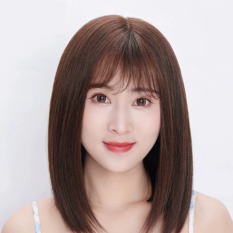 假发女长发仿真人发丝中长发自然化疗光头透气整顶假发全头套轻薄