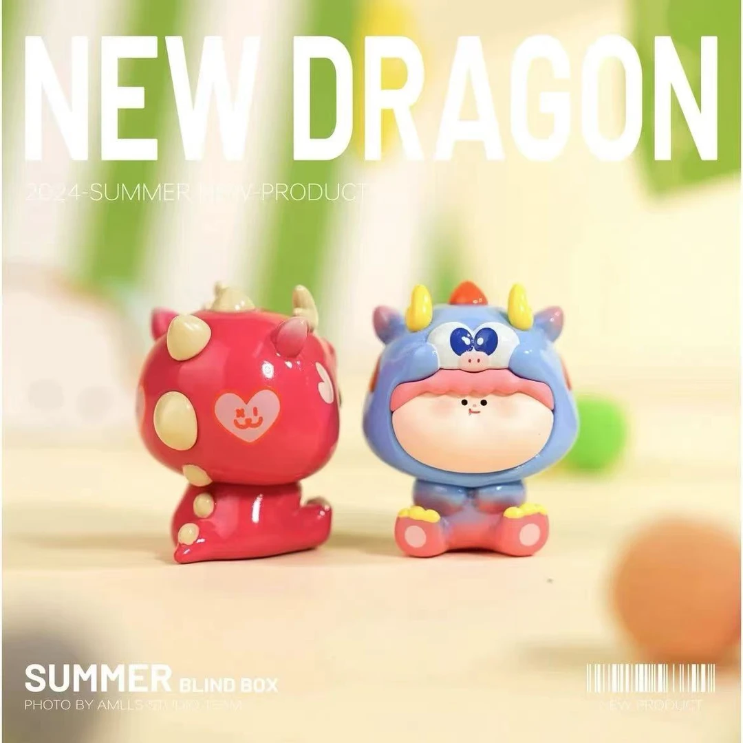 【拆盒拆袋】阿玛莉莉丝小龙二代系列盲袋可爱萌粒公仔创意礼物