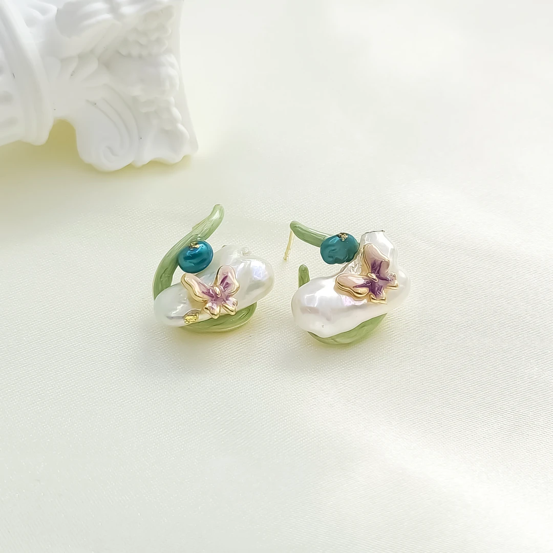 铜合金合成锆石耳饰 LZ-55364 耳饰个性简约小众简约欧美