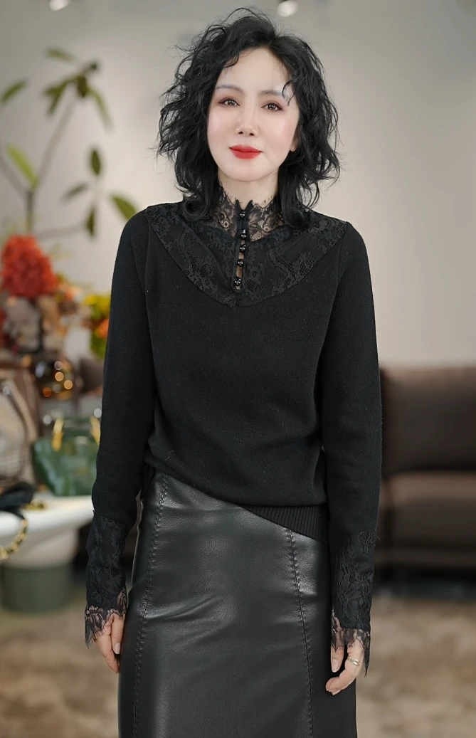 时尚百搭休闲羊毛衫/DM83