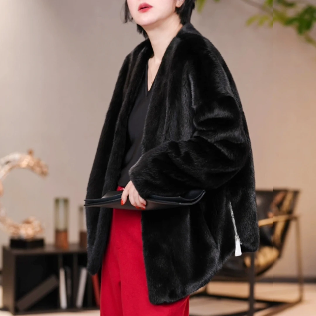 新款人家富贵优雅高奢水貂外套/32501