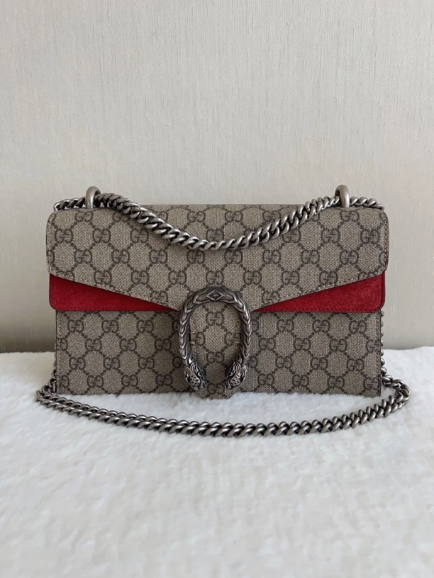 99新 GUCCI/古驰 99新Dionysus 酒神 链条虎头扣中号酒神包链条包