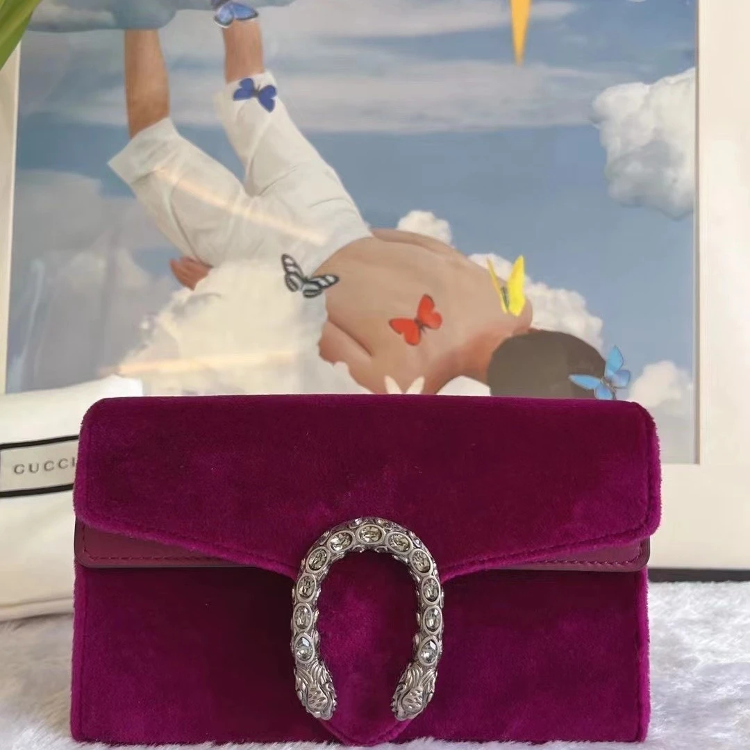 99新 GUCCI/古驰 Gucci 酒神supermini WOC单肩斜挎链条包酒神包