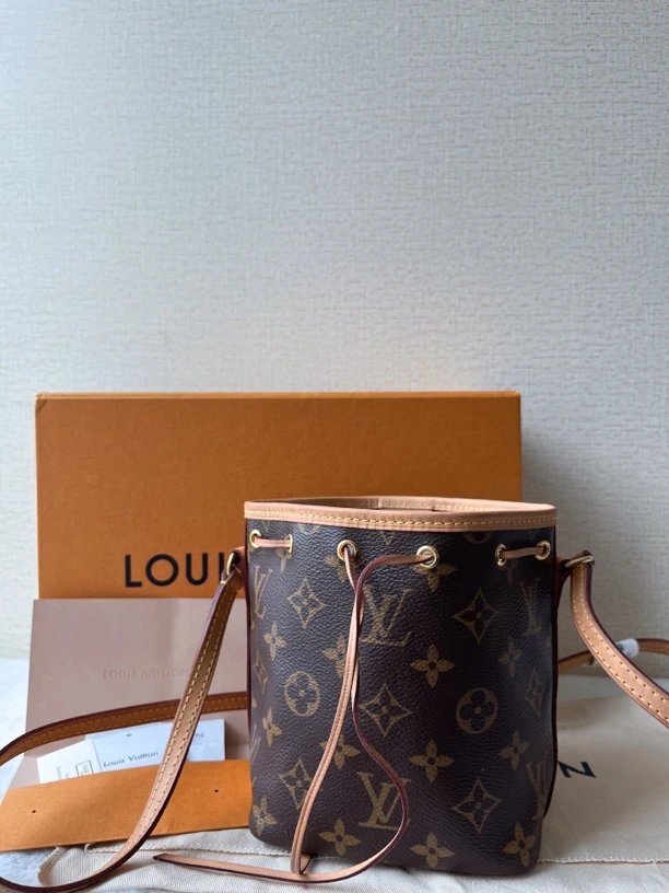 99新 LouisVuitton/路易威登 nano noe小水桶 全套盒子小票防尘袋