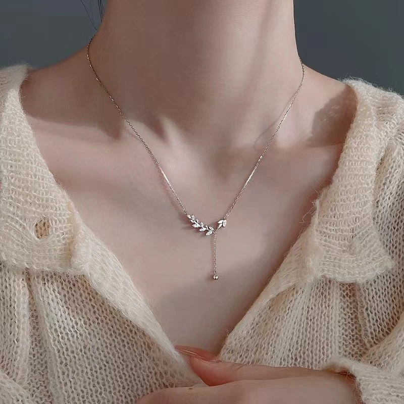 坠链均足银 S999纯银穗穗平安项链女轻奢小众生日礼物送女友闺蜜