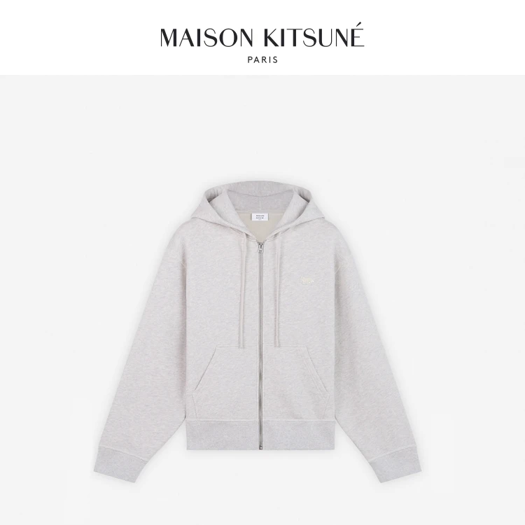 MAISON KITSUNE女款秋冬玩色狐狸连帽卫衣外套NW00702KM0325