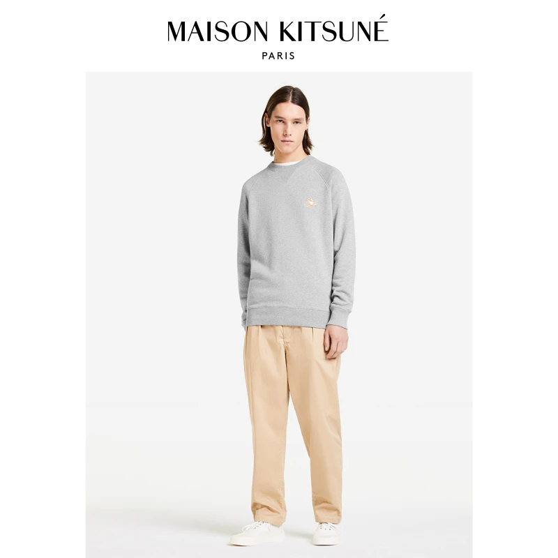 MAISON KITSUNE秋冬慵懒狐狸圆领卫衣秋冬新款GU00342KM0002