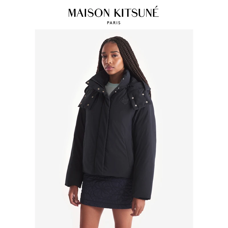 Maison Kitsune小狐狸女款24秋冬新品复古时尚保暖连帽羽绒服外套