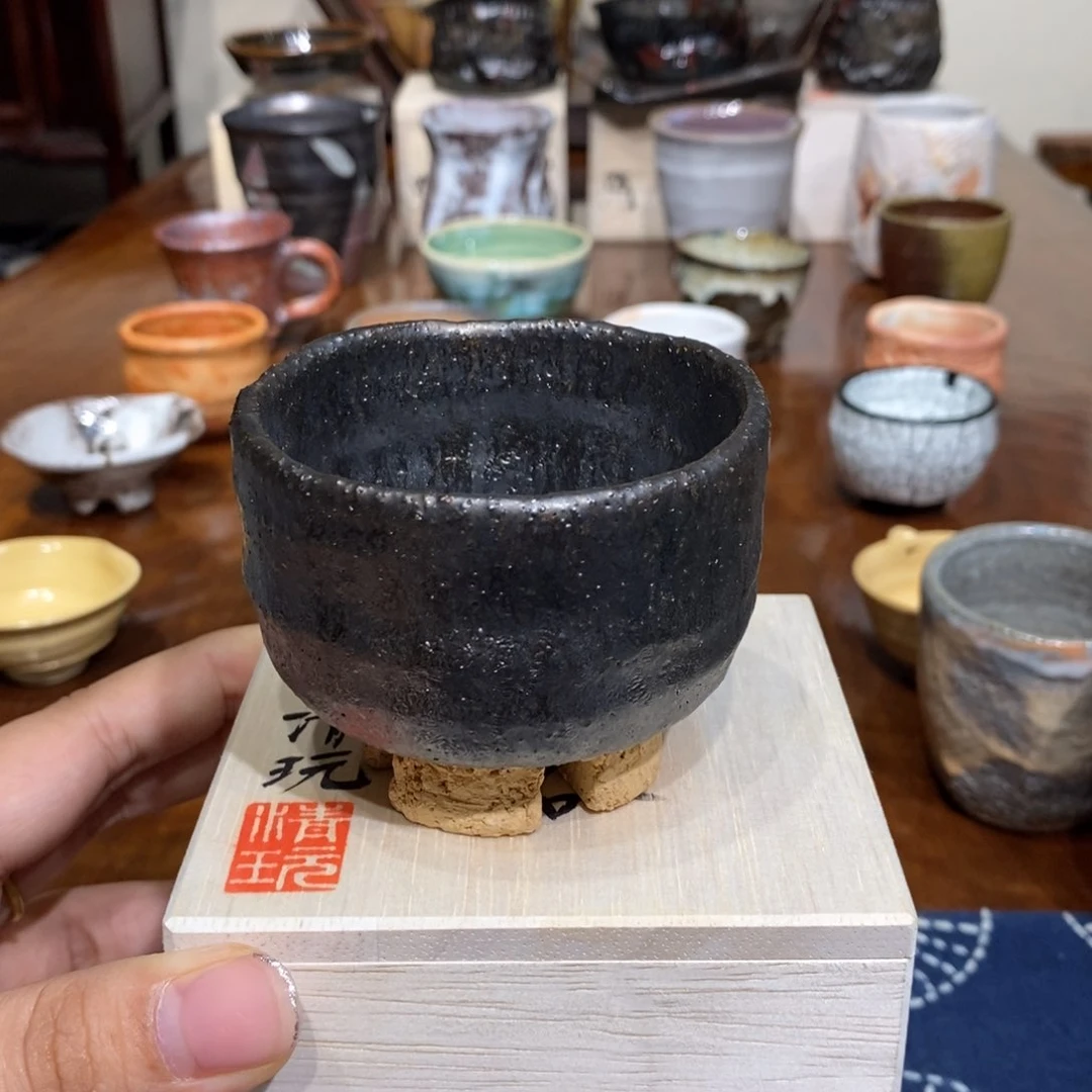 柴烧侘寂粗陶茶具