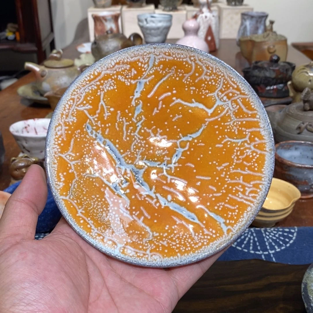 柴烧侘寂粗陶茶具