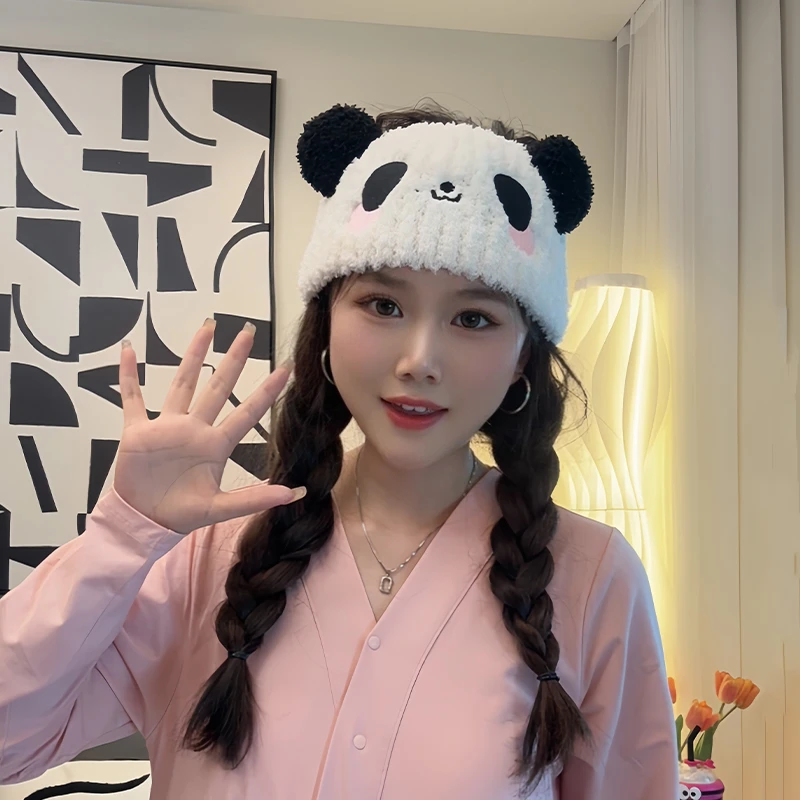 秋冬月子帽加绒加厚发带孕妇产后坐月子保暖防风时尚帽子网红洗脸