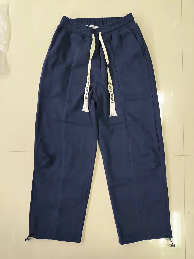 长裤683-秋季美式休闲卫裤休闲裤高街潮牌宽松直筒裤脚可收可放