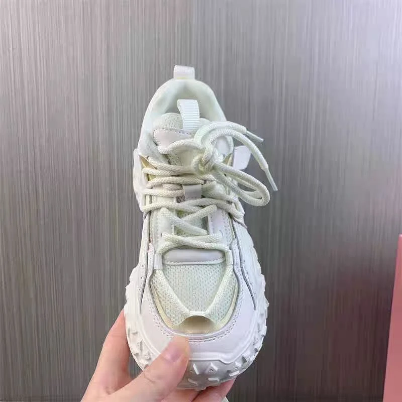 8016真皮厚底榴莲底舒适透气休闲老爹鞋