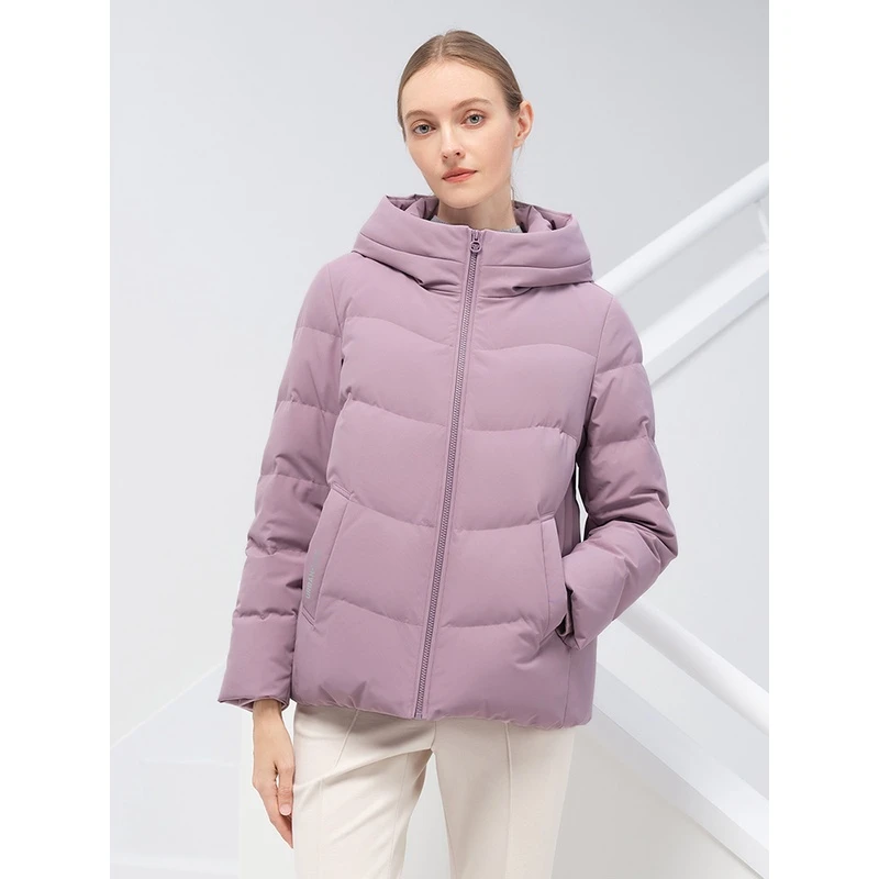 坦博尔2022年秋冬新款羽绒服妈妈款短款中老年大码外套潮TB331368