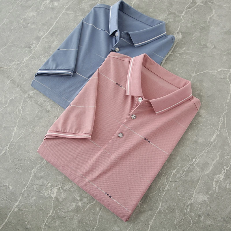 舒适透气亲肤休闲男士翻领体恤衫夏季短袖POLO衫 Y4D0585