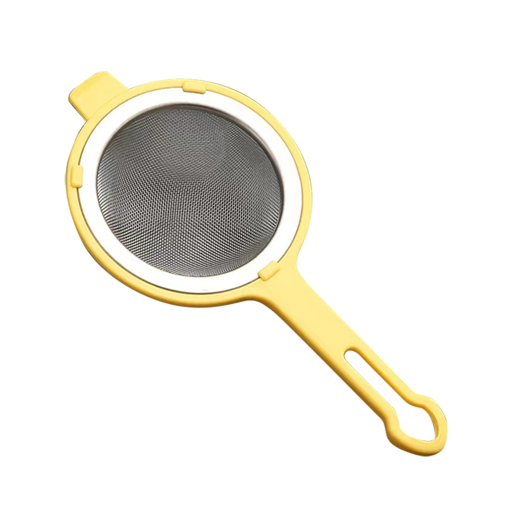 304不锈钢滤渣小网勺 8CM直径 过滤果汁渣茶渣 PP手柄 适用杯子碗