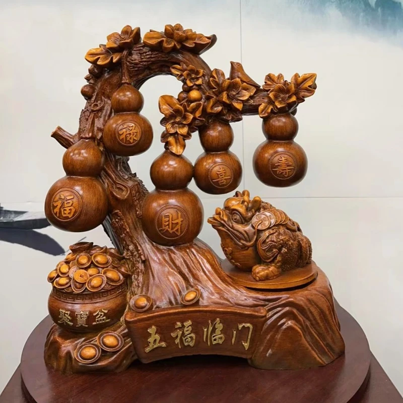 五福临门创意摆件工艺品客厅办公室装饰品（特制）