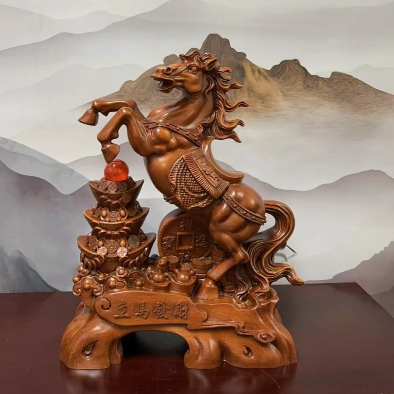 立马发货大号马摆件工艺品高档客厅办公室开业乔迁送礼