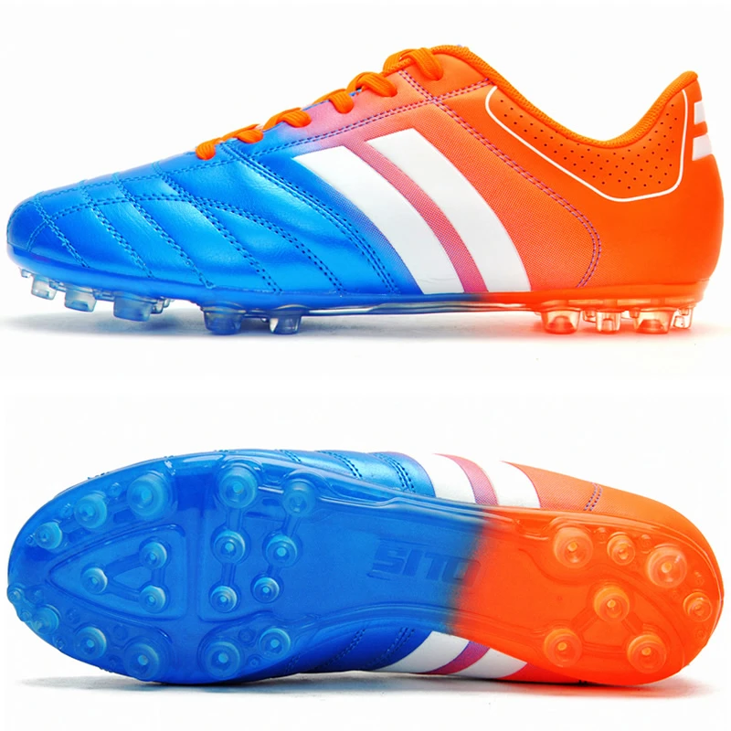 断码长钉43码蓝橙色SITO希途足球鞋AG长钉儿童成人通用款453-2