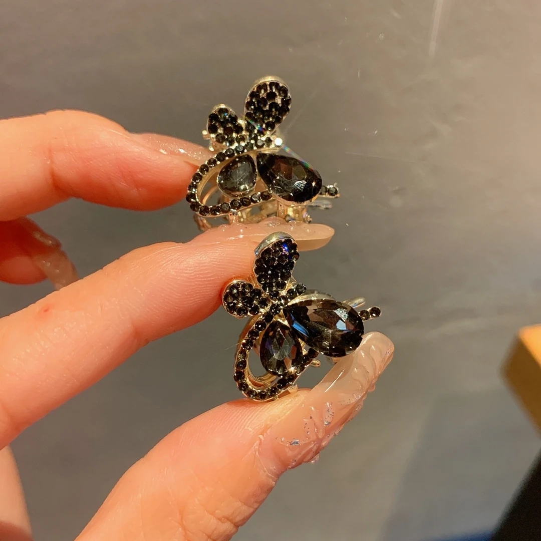 刘海夹迷你蝴蝶小抓夹碎发夹一对精致2厘米长